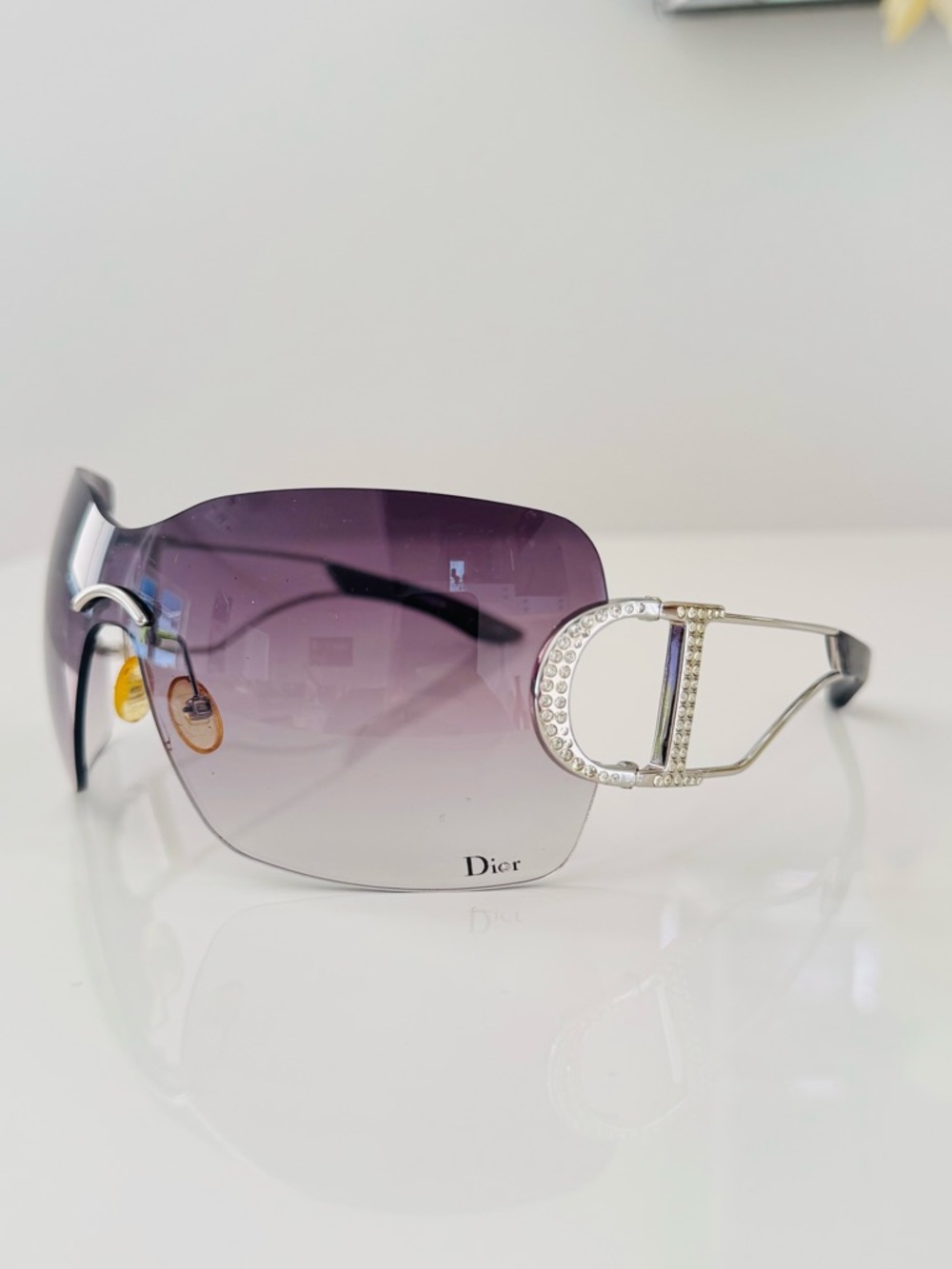 RARE π¦ Authentic DIOR rimless Diorly 1 Swarovski sunglasses - Picture 6 of 9